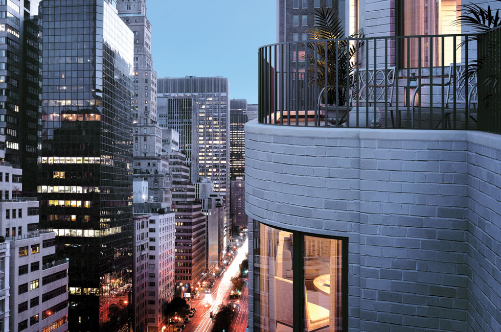 Terrace overlooking Park Avenue